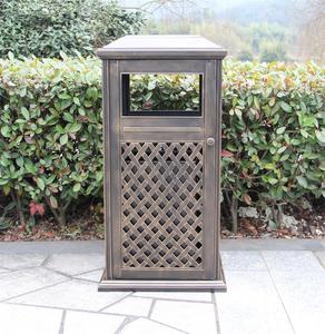 Lieux publics Poubelle en fonte d'aluminium Poubelle Poubelle Poubelle pour patio utilisant - Product Image 3