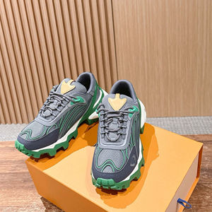 Zapatillas Deportivas de Mujer de Alta Calidad, Estilo Diseñador, con Empeine de Gamuza, de Caña Baja, con Cordones, Retro, Planas, Casuales, para Caminar - Product Image 1