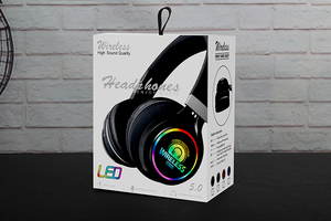 SNHALSAR <span class=keywords><strong>110BT</strong></span> auriculares inalámbricos auriculares iluminado auriculares de diadema con led - Product Image 6