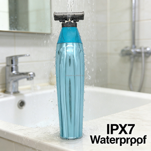 इलेक्ट्रिक दाढ़ी और शरीर के बाल ट्रिमर पुरुषों के वाइब्रेटिंग शेवर ipx6 वाटरप्रूफ दर्द रहित शेव - Product Image 6