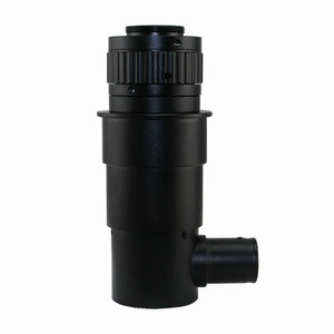 Ft-Opto FB200C Monocular C Mound con adaptador de anillo de enfoque fino 1X Dispositivo de luz coaxial Lente de tubo de microscopio