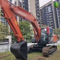 Excavadora de cadenas Hitachi ZX250 usada de 25 toneladas, diseño de cadenas largas, excelente movilidad en sitios con barro, pocas horas de trabajo.