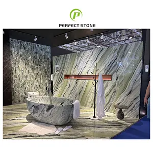 New Quarry Green Marble Stone for Villa Flooring and Wall Decoration