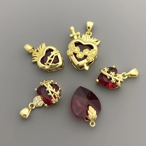 BD-B8256 regali per feste per <span class=keywords><strong>gioielli</strong></span> che fanno simpatici ciondoli alla moda con cuore <span class=keywords><strong>di</strong></span> tè e smalto placcato oro ciondoli nuovi - Product Image 6