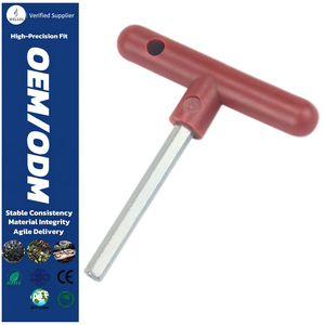 Clé Allen en acier allié S2 anti-effraction, finition rouge, 5 mm, pour démontage et réparation de consoles de jeux et appareils électroniques de précision - Product Image 1