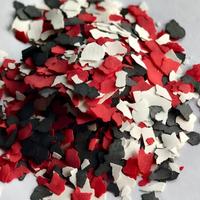 Feuille de vinyle multicolore pour revêtement de sol en résine époxy avec granulés durables de 1-3 mm, 3-5 mm, 5-8 mm