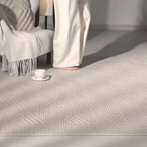 Modèle personnalisé fabricant de tapis chinois nordique uni imprimé en machine lavable grand tapis en polyester Tapete pour le salon - Product Image 1