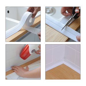 1.5 אינץ x 11Ft PE עצמי דבק קלטת רצועת קולק עבור אמבטיה/אמבטיה/מקלחת/שרותים/מטבח וקיר איטום - Product Image 6