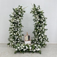 Décoration florale réaliste et colorée en soie pour arche de mariage, toile de fond, décoration pour la fête des mères, couleurs et tailles personnalisées