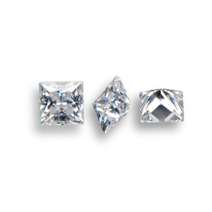 Moissanita Cultivada en Laboratorio, Corte Princesa, Efecto Fuego, Certificada por Terceros, Piedras Preciosas Sueltas, Color DEF GH <span class=keywords><strong>IJ</strong></span> para Joyería - Product Image 2