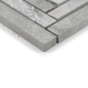 Mosaico Grey Arrows 30x30 cm 10 mm Finitura Opaca Bordi Irregolari Piastrella in Pietra Naturale - Product Image 2