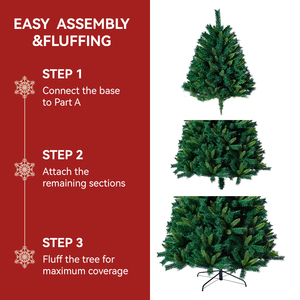 2024 Adornos 4ft 5ft 6ft 7ft 8ft Pop Up Full PE Árbol de Navidad con CE ROHS Estándar - Product Image 4