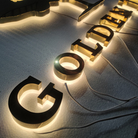 Enseigne commerciale personnalisée signalisation LED lettres LED logo rétro-éclairé 3D lettres extérieur logo 3D signalisation LED