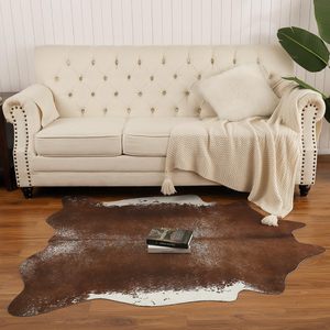 <span class=keywords><strong>Tappeto</strong></span> marrone pelle di mucca pelle di animale robusto <span class=keywords><strong>tappeto</strong></span> con stampa di mucca <span class=keywords><strong>tappeto</strong></span> da pavimento occidentale per soggiorno camera da letto - Product Image 6
