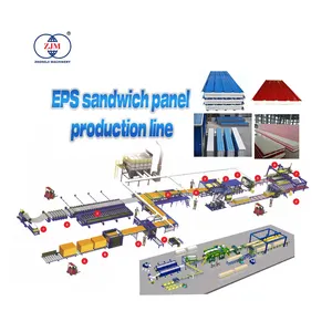 Linha de produção do painel sanduíche do poliestireno eps, preço de fábrica