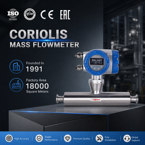 Débitmètre massique Coriolis sanitaire haute précision 0,1 %, conception à tube droit DN15 à DN50, acier inoxydable 316L, connexion Tri-Clamp Ex d IIC T6 - Product Image 3
