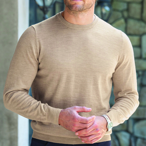 Men's Winter <b>Pullover</b> <b>Sweaters</b> 100% Cotton Anti-Shrink Quick-Dry Breathable Anti-Wrinkle Anti-Pilling Drop Shoulder Full Sleeve - Product Image 3