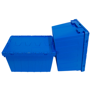 Heavy duty attached lid container hanging file plastic boxes moving crate