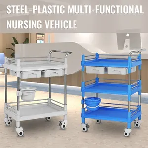 Medical Trolley Clinic ABS Emergency Medical Mobile Multi-functional Nursing Trolley Factory Wholesale Customization