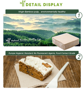 <span class=keywords><strong>Spunlace</strong></span> ผ้าไม่ทอผ้าลินินรู้สึกผ้าเช็ดปากกระดาษที่ใช้แล้วทิ้งผ้าเช็ดปากอาหารค่ำ - Product Image 6