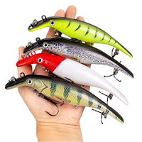Leurre Artificiel Coulant pour Brochet 15cm/37g, Jerkbait Rigide en ABS, Design Réaliste, pour Achigan, Truite, Brochet, Leurre Flottant en Eau Profonde