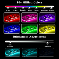 Tira de Luz LED de Neón Flexible de 12V 24V IP67, Tamaño Personalizado, RGB RGBW, Control Remoto WIFI por Aplicación Inteligente, Tubo de Silicona de Neón para Parques, KTV, Tiendas