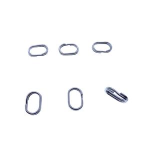 Anillo ovalado doble de acero inoxidable, anillo de conexión de 0.7-1.0mm, gancho giratorio para accesorios de pesca. - Product Image 3