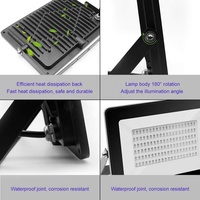 Lumières noires UV 30W avec prise UL (câble de 3,3ft) 395nm-405nm IP66 Projecteur UV pour aquarium d'éclairage de scène de fête Blacklight
