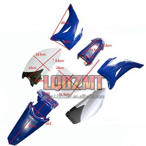 Couvercle de carrosserie MOTO pour <span class=keywords><strong>YAMAHA</strong></span> TTR110 <span class=keywords><strong>TTR</strong></span> <span class=keywords><strong>110</strong></span> <span class=keywords><strong>TTR</strong></span>-<span class=keywords><strong>110</strong></span> Kit de couverture de cadre d'aile de capot Dirt Bike Carénage de moto de motocross personnalisé - Product Image 2