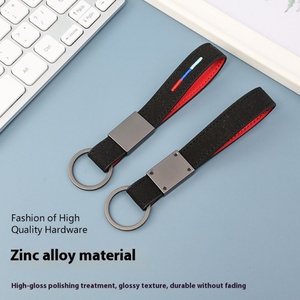 <b>Keyring</b> Manufacturer Wholesale Sublimation Car Leather Key Chain Custom Brand Logo <b>Name</b> Souvenir Promotional PU Leather Keychain - Product Image 4