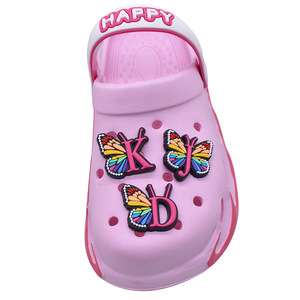 Accesorios Decorativos para Zapatos de Mujer, Estilo Clog con Letras de Mariposa, Hebilla para Zapatos DIY, PVC, Goma, Zapatos de Playa, <span class=keywords><strong>Xiami</strong></span> XH-655-05 - Product Image 4