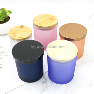 Portavelas <span class=keywords><strong>de</strong></span> Vidrio Esmerilado Ru Star - Recipiente para Velas para Decoración del Hogar - Product Image 2