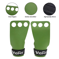 VIGFIT Protetores de Mão para Ginástica e Levantamento de Peso, Protetores de Palma para Barra Fixa, Faixas de Punho para Levantamento de Peso, Alças de Levantamento