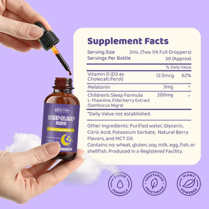 Gocce Liquide per il Sonno ad Azione Rapida per Adulti, Integratore Naturale per il Sonno con Melatonina, Formula per un Sonno Profondo - Product Image 3