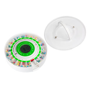 Distributeur automatique de pilules à 28 emplacements avec grand écran LCD <span class=keywords><strong>et</strong></span> alarmes personnalisables Produit de santé intelligent - Product Image 3