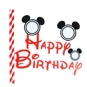 Joinhot Mickey Cake <b>Toppers</b> Digital Print Reusable <b>Birthday</b> Party Decorations For Children - Product Image 3
