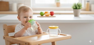 Taza de entrenamiento para bebé, producto en oferta, sin BPA, con tapa abatible, a prueba de derrames - Product Image 5