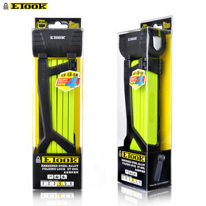 ETOOK Kunci Sepeda Lipat Anti Maling, Kunci Sepeda Lipat Bahan Baja Anti Maling, Kunci Sepeda Lipat - Product Image 6