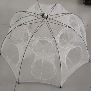 <span class=keywords><strong>Filet</strong></span> de pêche automatique renforcé en Nylon, 20 trous, casier <span class=keywords><strong>à</strong></span> <span class=keywords><strong>crevettes</strong></span>, piège <span class=keywords><strong>à</strong></span> poissons et crabe, pliable, fabriqué en fonte - Product Image 3