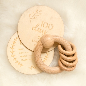 <span class=keywords><strong>Anneau</strong></span> <span class=keywords><strong>de</strong></span> <span class=keywords><strong>dentition</strong></span> en <span class=keywords><strong>bois</strong></span> <span class=keywords><strong>de</strong></span> hêtre fait à la main, perles pour bébé, jouets avec cœur, 10 pièces - Product Image 5