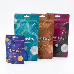Custom Printed Resealable Zipper Plastic Self Sealing Food <b>Packaging</b> <b>Bags</b> with Logo - Product Image 1