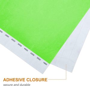 Bracelets Tyvek personnalisés anti-effraction, 3/4"x10", étanches et jetables pour événements (RTS) - Product Image 6