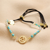 Bijoux Bohème bracelet corde à breloques pour femme accessoires fleurs géométriques bracelet chaîne perlée