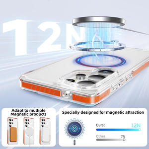 <span class=keywords><strong>Funda</strong></span> Magnética Transparente para Teléfono Móvil S25/S26, con Anillo, TPU+PC, Resistente al Desgaste, N52 - Product Image 2