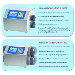 モデル4H3200小型液体ボトル充填機130cmコンベヤー500ml容量飲料油バイアルバッグ包装220v水用 - Product Image 6