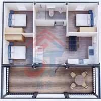 Maison préfabriquée à bas prix, maison modulaire, dortoirs pour employés, bureaux, commandes personnalisées acceptées, OEM/ODM