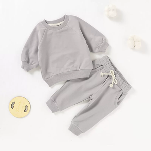 カスタムロゴ入りベビー・キッズ用ツーピース、男の子・女の子用フーディートラックスーツ、幼児・子供用ジョガーセット、ベビー・キッズ用 - Product Image 4