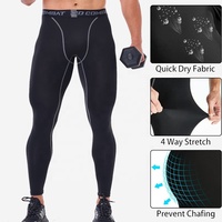 Leggings de compression pour hommes, pantalons de sport pour l'entraînement, le cyclisme, la course à pied, séchage rapide, vêtements de sport pour le football et le baseball