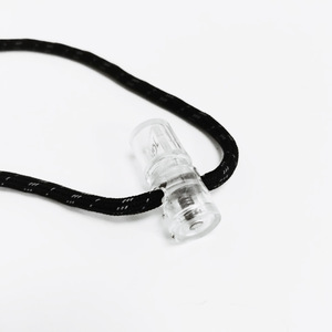 Transparent POM Spring <b>Cord</b> Buckle 7mm Hole Diameter Plastic Drawcord For Bags And Clothing Fashion Adjustable Round <b>Braided</b> - Product Image 1