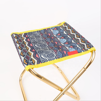 Outdoor Camping Stool 4 Legs Folding Portable Chair Lightweight Foldable Stool for Hiking Fishing Camping Travelling